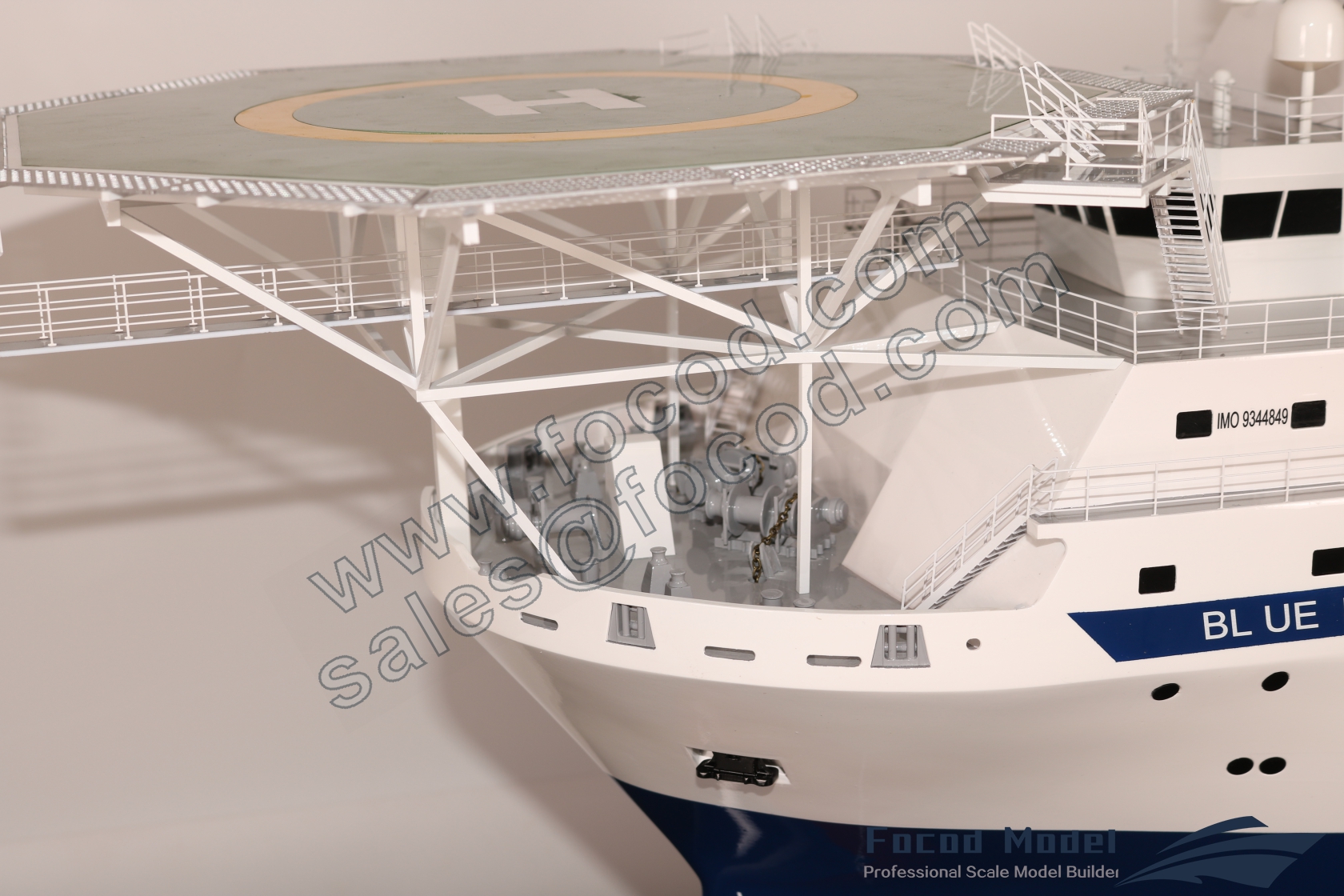 customized model of 134m Offshore Support Vessel
